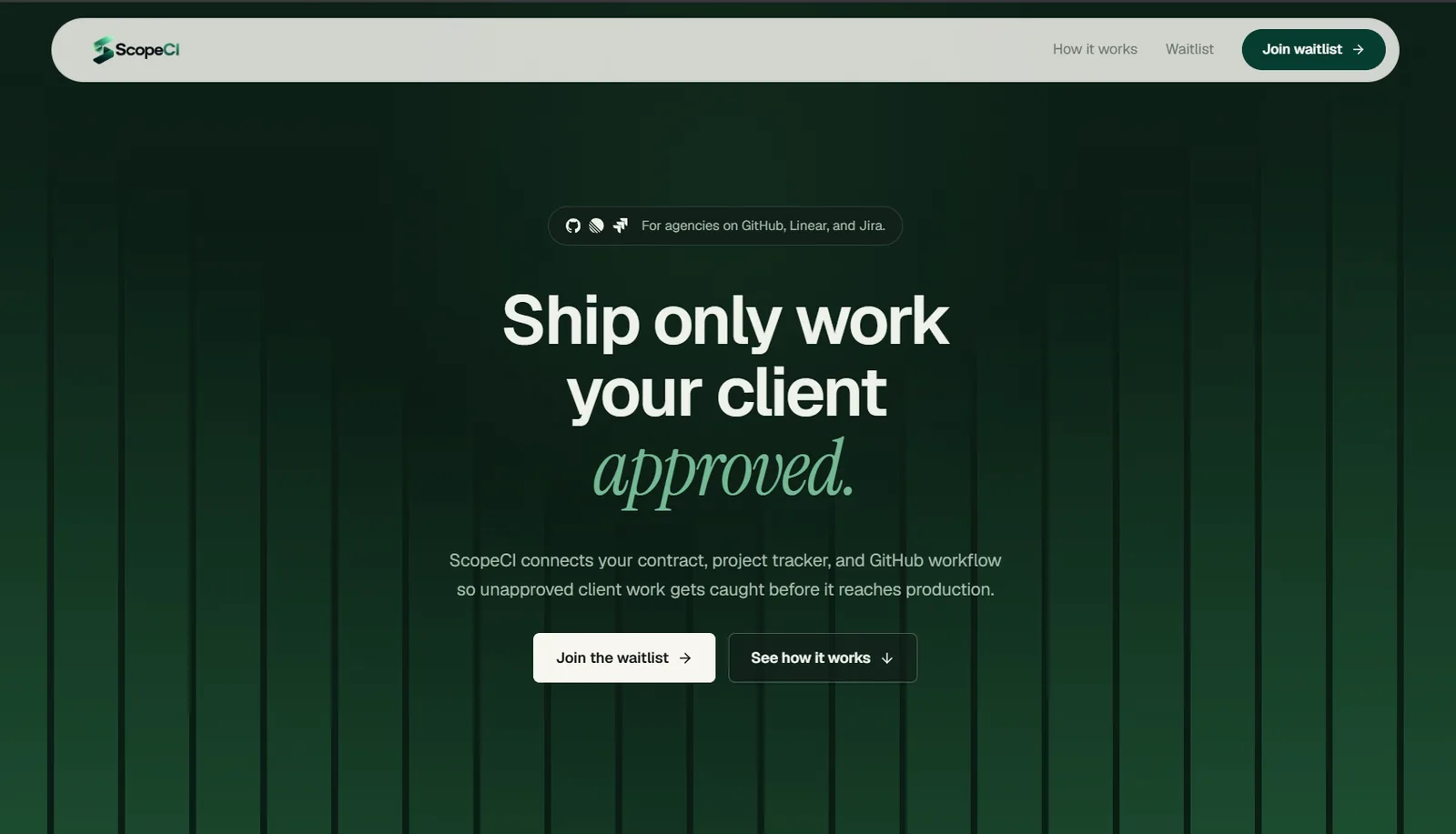 Screenshot of ScopeCI
