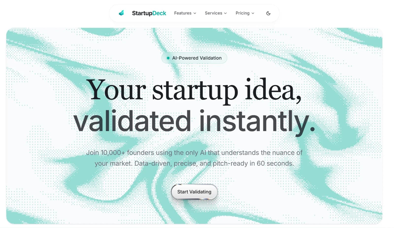 Screenshot of StartupDeckAI